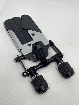 ダブルタクトプレート　ビットホルダー4P ニックス風チェーン(レッド)脱着セフ付 ダブルタクト2つ穴プレート×ビットホルダー4P×ニックス風